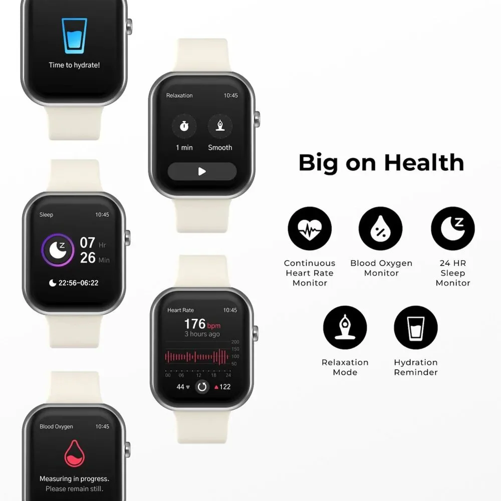 Burgundy iTouch TOUCH AIR 5 Smartwatch with Heart Rate Monitor, NIB
